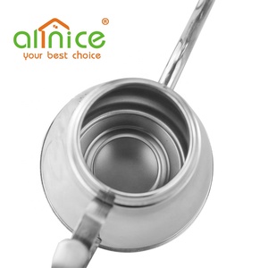 Vente en gros d'usine, bouilloire <span class=keywords><strong>marocaine</strong></span> en acier inoxydable de conception turque, <span class=keywords><strong>théière</strong></span>, pot à lait, cafetière avec poignée découpée - Product Image 5
