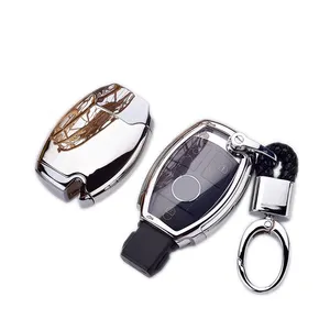 3 Buttons PC+TPU key case cover protective shell holder for Mercedes benz A B R G Class GLK GLA w204 W251 W463 W176 smart keys