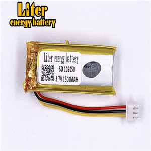 Socket 2.5-3 P 3.7 V 102050 1500 mah ultra slim personalized Rechargeable li-ion batteries lipo battery with wire - Product Image 1