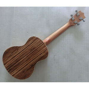 Instruments de musique personnalisés OEM 24 pouces, dos et côtés en bois massif en épicéa de zèbre et ukulele - Product Image 2