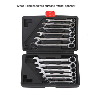 <strong>Set</strong> of 12pcs Movable Head Fixed Head Dual-purpose <strong>Ratchet</strong> <strong>Spanner</strong> Opening Torx Hand Wrench Quick Machine Auto Repair <strong>Spanners</strong> - Product Image 2