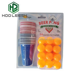 Bicchieri da Birra da 16 OZ e Palline, Set da 24 Bicchieri per Beer <span class=keywords><strong>Pong</strong></span> - Product Image 2