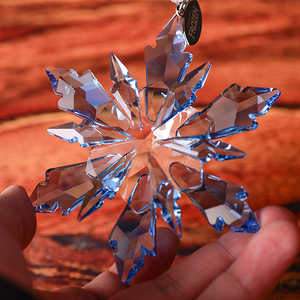 Mar azul cristal colgante copo <span class=keywords><strong>de</strong></span> nieve para la decoración <span class=keywords><strong>de</strong></span> Navidad - Product Image 4