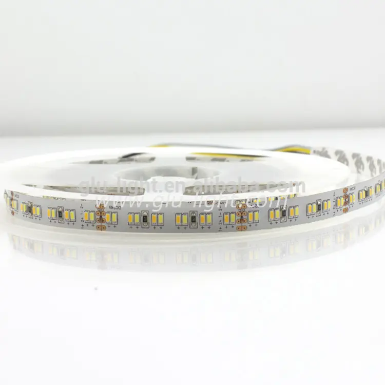 China Manufacturer High CRI and R Values Tungsten and Daylite 3014 Bi-color led strip with 240 leds/m