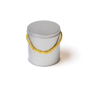 Özelleştirilmiş kolu silindir yuvarlak teneke kutu patlamış mısır hediye ambalaj teneke kapaklı kutu - Product Image 2