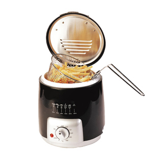 Mini <span class=keywords><strong>friteuse</strong></span> électrique 840W 0,9l XJ-2K960 avec thermostat réglable - Product Image 3