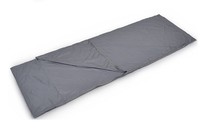 Doublure de sac de couchage confortable en Poly-pongé brossé avec fermeture éclair et poche d'oreiller, drap de Camping et de voyage léger