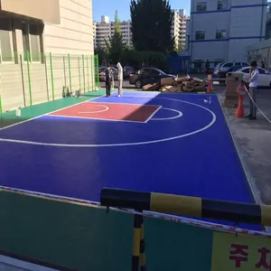 100% חדש pp סין מכירה לוהטת pp חיצוני חצי משפט מגרש כדורסל