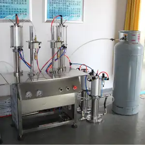 Jie Swisu gas canister propane filling machine semi auto for food beverage commodity medical chemical machinery & hardware apparel textiles body and care