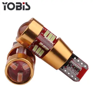 YOBIS 12โวลต์ Canbus T10 3014กับ27SMD หลอดไฟรถยนต์ LED สำหรับรถบรรทุกโดมอ่านที่จอดรถสำรองแสง