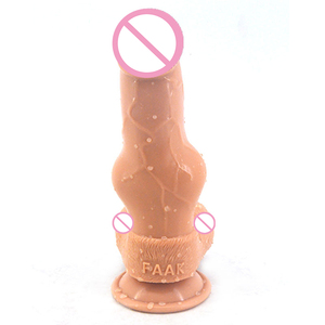 FAAK Dildo Spesso e Grande per Orgasmo Intenso, Giocattoli Sessuali per Adulti, Dildo a Forma di Animale Cane Lupo per Uomo e Donna - Product Image 2