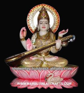 แฮนด์เมดหินอ่อน Mata สุรัสวดี Murti - Product Image 1