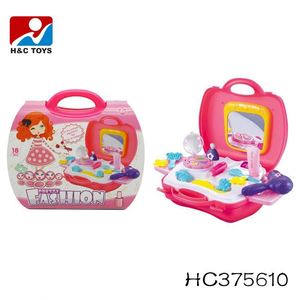 Fille meilleur cadeau semblant jouet <span class=keywords><strong>valise</strong></span> maquillage enfants <span class=keywords><strong>coiffeuse</strong></span> avec miroir - Product Image 5