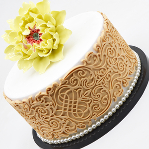 Moule de dentelle à motif gaufré coréen, pour épaissir et dernière décoration des bords de gâteaux, en silicone, outil de cuisson au chocolat pour sugarcraft - Product Image 3