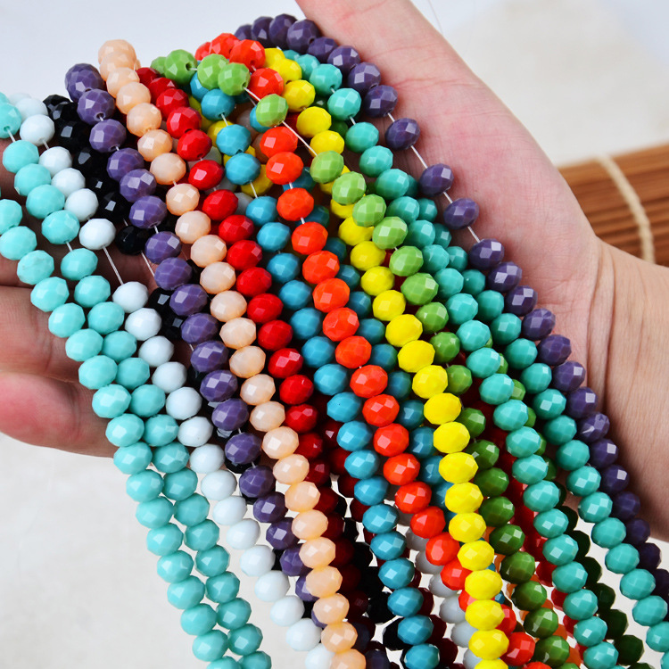 Хрустальные бусины Yiwu, фабричные граненые бусины с драгоценным камнем Рондель, плоские круглые хрустальные бусины