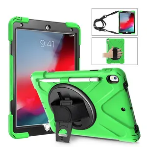 Factory cheap wholesaler rugged shield case for iPad Air 3rd 10.5 powerful handle strap tablet cover