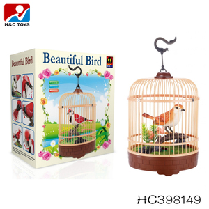 EN71 Đồ chơi vòng lồng điều khiển âm thanh Chim Đồ chơi con vẹt cho trẻ em - Product Image 2