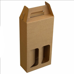 Embalaje <span class=keywords><strong>de</strong></span> <span class=keywords><strong>vino</strong></span> corrugado con logotipo personalizado, caja <span class=keywords><strong>de</strong></span> papel <span class=keywords><strong>para</strong></span> <span class=keywords><strong>botellas</strong></span> dobles - Product Image 3