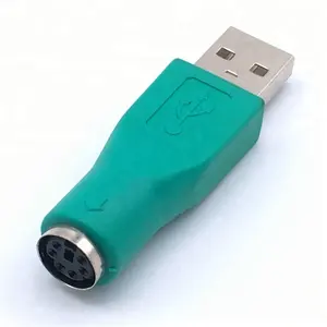 PS2 Male to USB Female Converter Changer Adapter for Keyboard Mouse