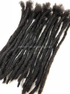 Extensiones de Cabello Yonna, 100% Cabello Humano, Rastas Hechas a Mano, Tamaño Pequeño (diámetro 0.4cm), 40 Mechones/paquete, Negro Natural # 1B - Product Image 4