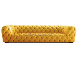 Ultime Progettato Americano In Tessuto Retro <span class=keywords><strong>Giallo</strong></span> Tirare Fibbia Antico Trapuntato <span class=keywords><strong>Divano</strong></span> Chesterfield Set Personalizzato <span class=keywords><strong>Divano</strong></span> BF08-10026C - Product Image 1