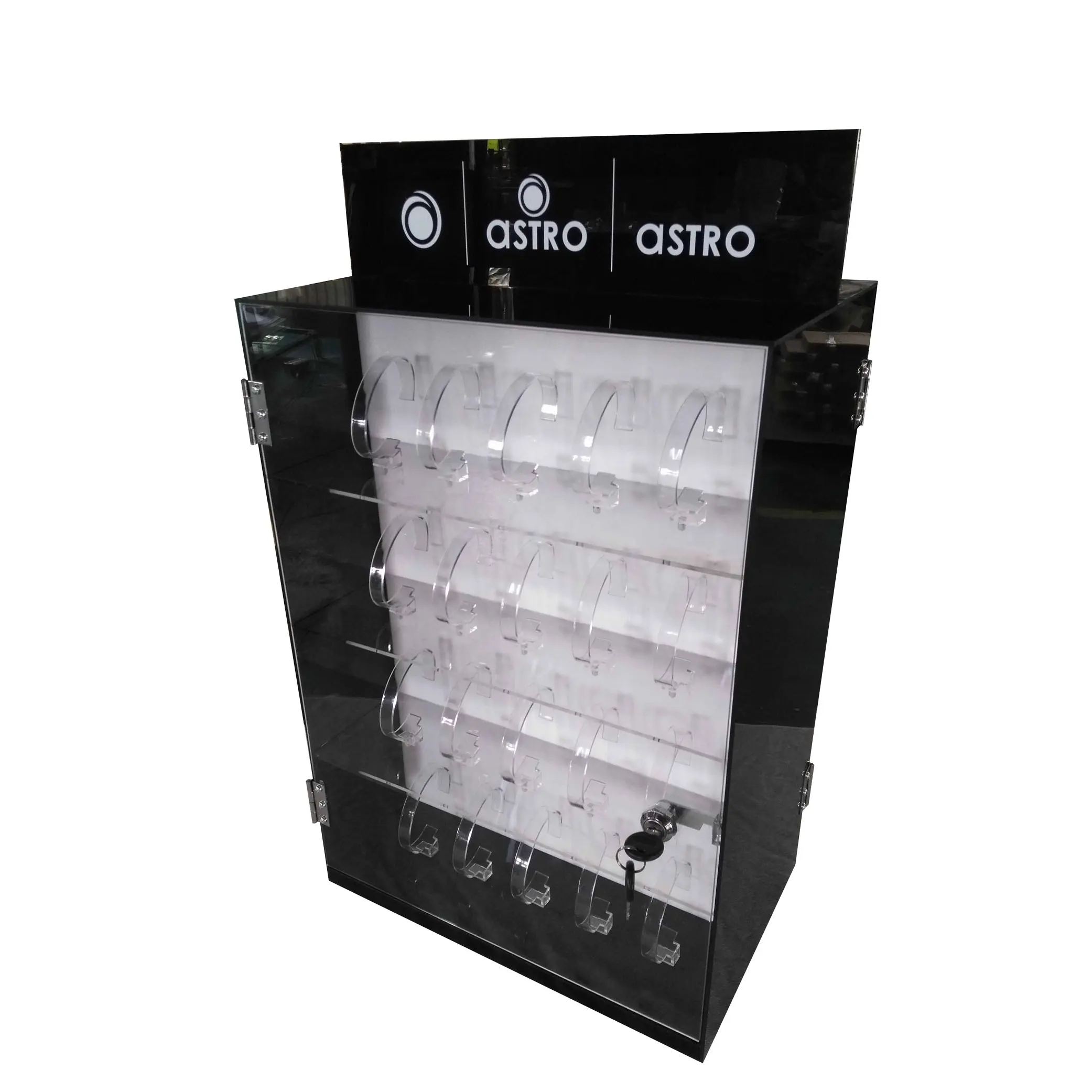 hot sale retail store rotating acrylic watch display case stand