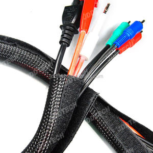 중국 공장 JDD v e <span class=keywords><strong>l</strong></span> c r o 케이블 관리 슬리브 DIY 후크 & 루프 분할 유연한 꼰 랩 - Product Image 4