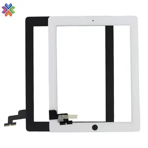 Prezzo competitivo per la sostituzione Anteriore In Vetro Display Nero Bianco Per iPad 2 A1395 A1396 A1397