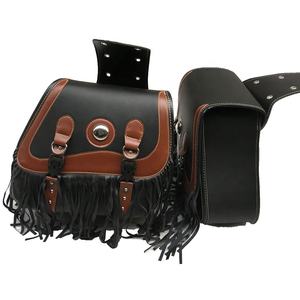 Sac de <span class=keywords><strong>selle</strong></span> en cuir PU Vintage, accessoire de moto, sac latéral, résistant à l'usure, à la mode - Product Image 2