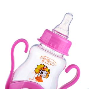 Nuovo disegno 5oz 150ml food grade plastica BPA libero bottiglia di alimentazione del bambino <span class=keywords><strong>con</strong></span> maniglia speciale - Product Image 3
