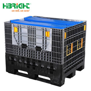 Conteneur pliable durable de grande taille, boîte solide en plastique empilable, caisse logistique - Product Image 4