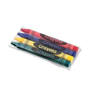 Assorted Color 4-Pack Kids Fun Restaurant Cello Crayons