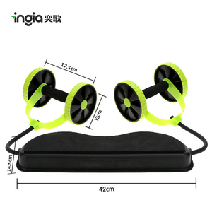 Precio adecuado armas ejercitador <span class=keywords><strong>abdominal</strong></span> <span class=keywords><strong>abdomen</strong></span> rodillo <span class=keywords><strong>con</strong></span> doble <span class=keywords><strong>rueda</strong></span> de ejercicio - Product Image 4