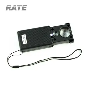 แว่นขยายพกพาแบบมีไฟ LED รุ่น NO.9881 กำลังขยาย 30X 60X พร้อมอุปกรณ์ตรวจสอบธนบัตร - Product Image 1