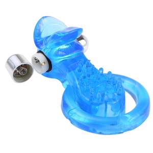 Paar Lange Tijd Erotische Seksspeeltjes Masturberen Rubber Vibrerende Haan <span class=keywords><strong>Ring</strong></span> - Product Image 1