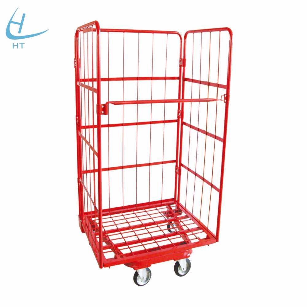Складная металлическая логистическая тележка для склада, поставка из Китая