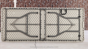 Juego de mesa de parque de plástico plegable de 1,8 m para acampada y jardín, sillas de <span class=keywords><strong>picnic</strong></span>, mesa plegable portátil blanca barata - Product Image 3