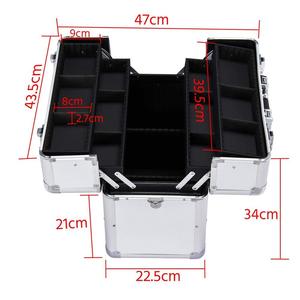 Lockable Aluminum <strong>Case</strong> <strong>Tool</strong> Box Storage <strong>Case</strong> for Electrician <strong>Technician</strong> and Engineer Four Tray Travel <strong>Case</strong> - Product Image 3