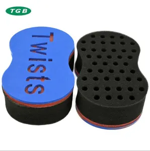 Tóc Curl Sponge Twist Sponge 8 hình dạng với Big/lỗ nhỏ