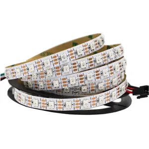 Tira de píxeles led direccionable Indivally, ws2812b 60led/m rgb, color de sueño, 5m