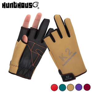 Hunthouse extérieur trois demi-doigt conception hiver imperméable respirant vêtements <span class=keywords><strong>de</strong></span> plongée gants <span class=keywords><strong>de</strong></span> pêche sans doigts - Product Image 2