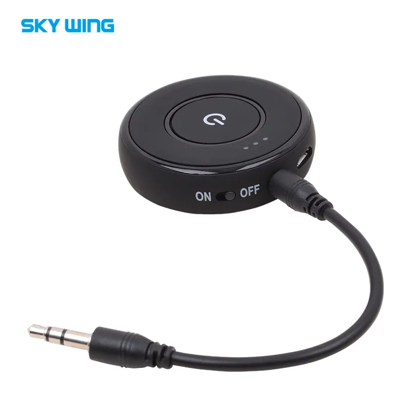 Wireless Aux Jack Audio Bluetooth Receiver 3.5mm Audio Port Car Kit HD Stereo Hifi Music Sound with Mic for Call Communication