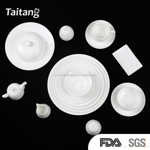 Hotel uso 12 personas blanco de cena de porcelana - Product Image 3