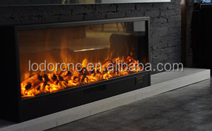 <span class=keywords><strong>Chimenea</strong></span> eléctrica con Control remoto de 1500W con pantalla LED, acero inoxidable calentado, empotrada, 1500mm para uso en interiores, enchufe AU de EE. UU. - Product Image 5