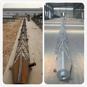 Aluminium Telescopische <span class=keywords><strong>Telecom</strong></span> Guyed Toren Communicatie Toren <span class=keywords><strong>Pole</strong></span> Voor Telecommunicatie Accessoires - Product Image 2