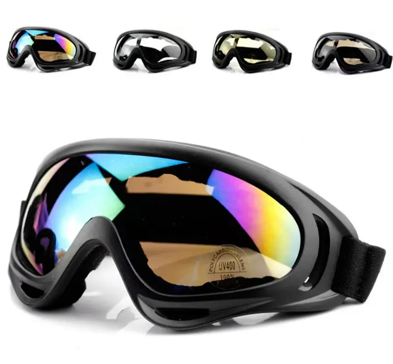 แว่นตากันลมสำหรับขี่มอเตอร์ไซค์,แว่นสกีสำหรับรถออฟโรดรถ Atv สโนว์โมบิลพร้อม Uv400 X400