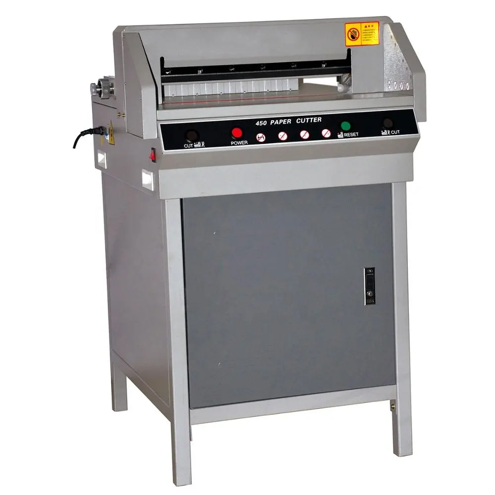 Cortador de papel de guillotina eléctrica de pila a3 450v, máquina de corte de papel a la venta