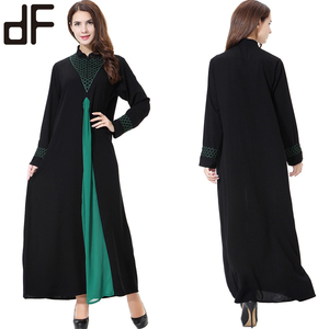 Tessuto per Abaya in Poliestere per <span class=keywords><strong>Donna</strong></span> all'Ingrosso da Jeddah, Malaysia, <span class=keywords><strong>Abbigliamento</strong></span> <span class=keywords><strong>Etnico</strong></span> Musulmano - Product Image 1