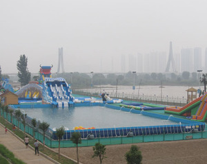 Lớn pvc0.9mm khung nước hồ bơi cho công viên nước hồ bơi trượt nước hồ bơi - Product Image 2