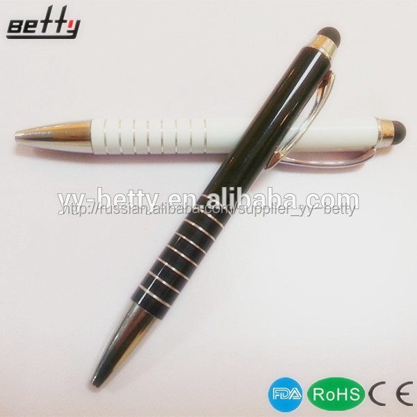 горячие новые продукты для 2015 рекламные 2 в 1 металла touchpen для галактики s4